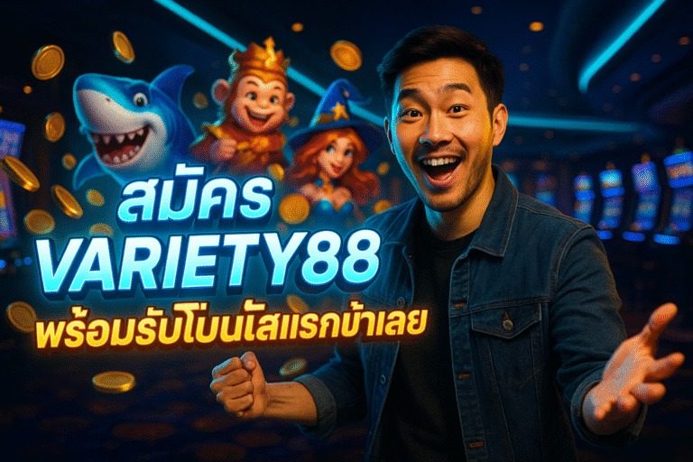สมัคร VARIETY88 พร้อมรับโบนัสแรกเข้าเลย