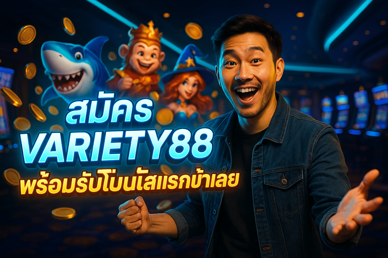 สมัคร VARIETY88 พร้อมรับโบนัสแรกเข้าเลย